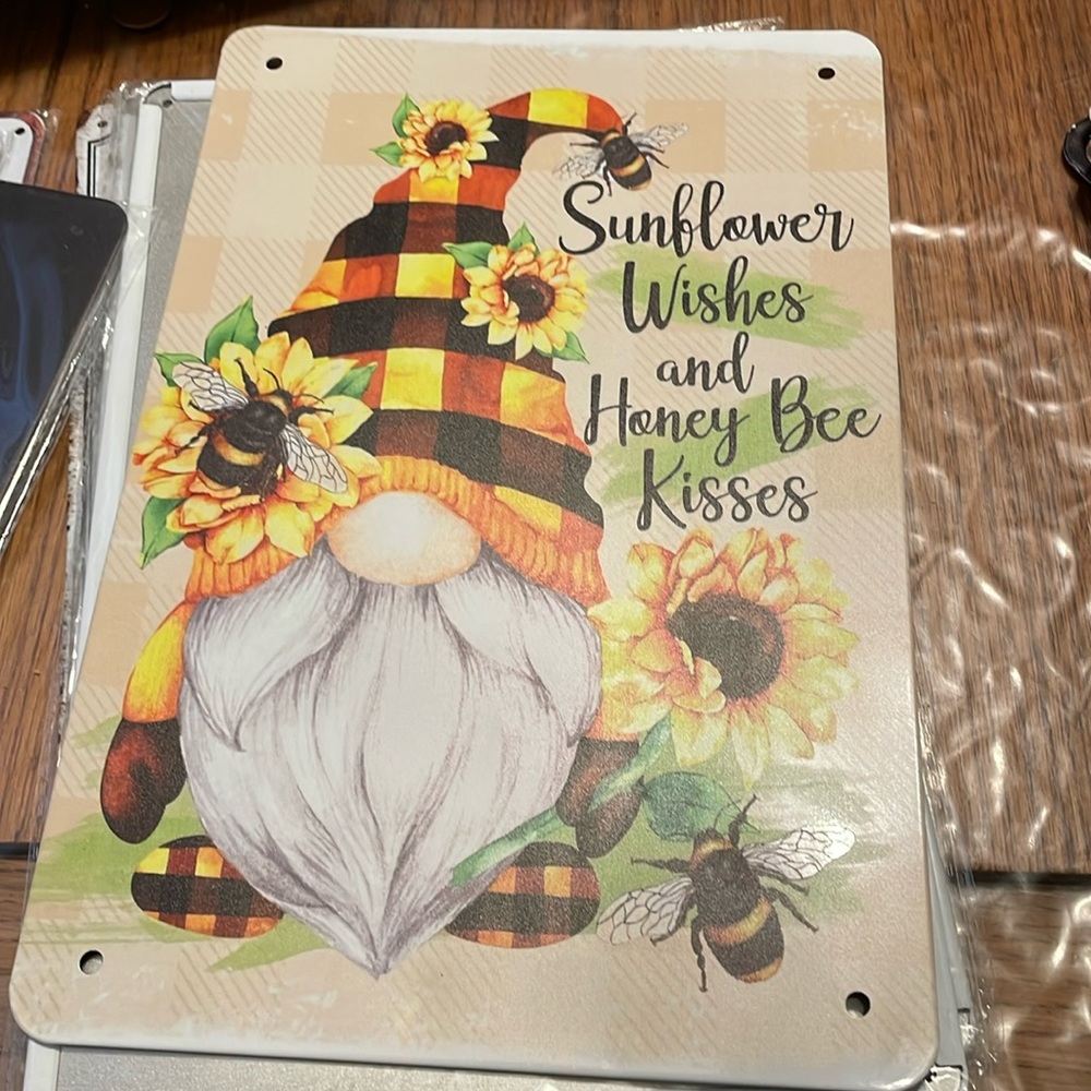 Sunflower Metal Sign